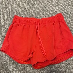 Women's Red Lululemon Shorts